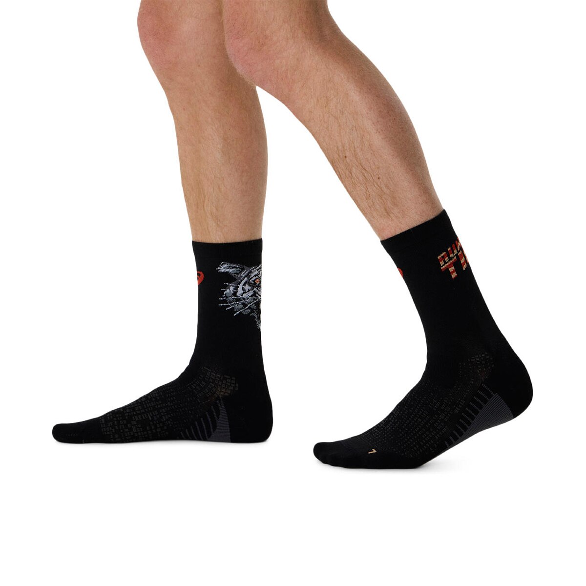 Meias de Running Unissexo Performance Run Sock Crew Preto-5