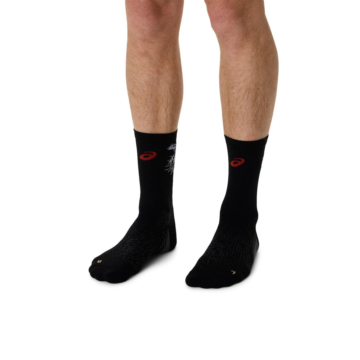 Meias de Running Unissexo Performance Run Sock Crew Preto-7