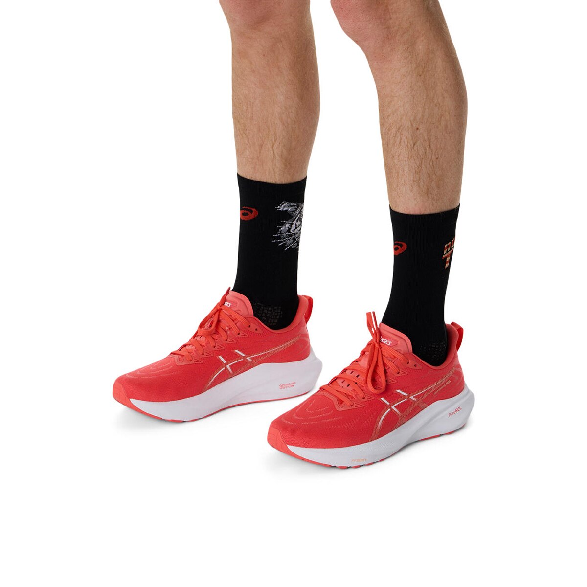 Meias de Running Unissexo Performance Run Sock Crew Preto-8