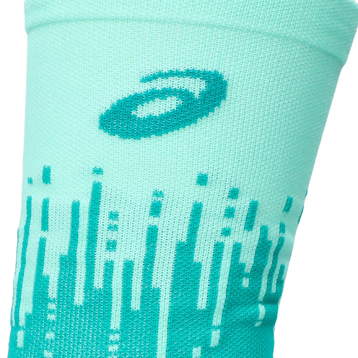 Meias de Running Unissexo Performance Run Sock Crew Verde / Branco-3
