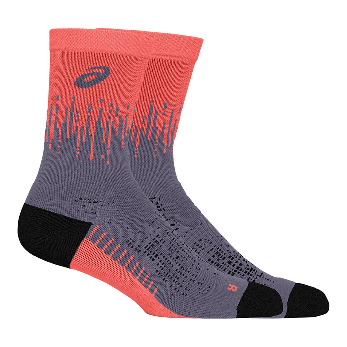 Meias de Running Unissexo Performance Run Sock Crew Lilás / Cinzento-2