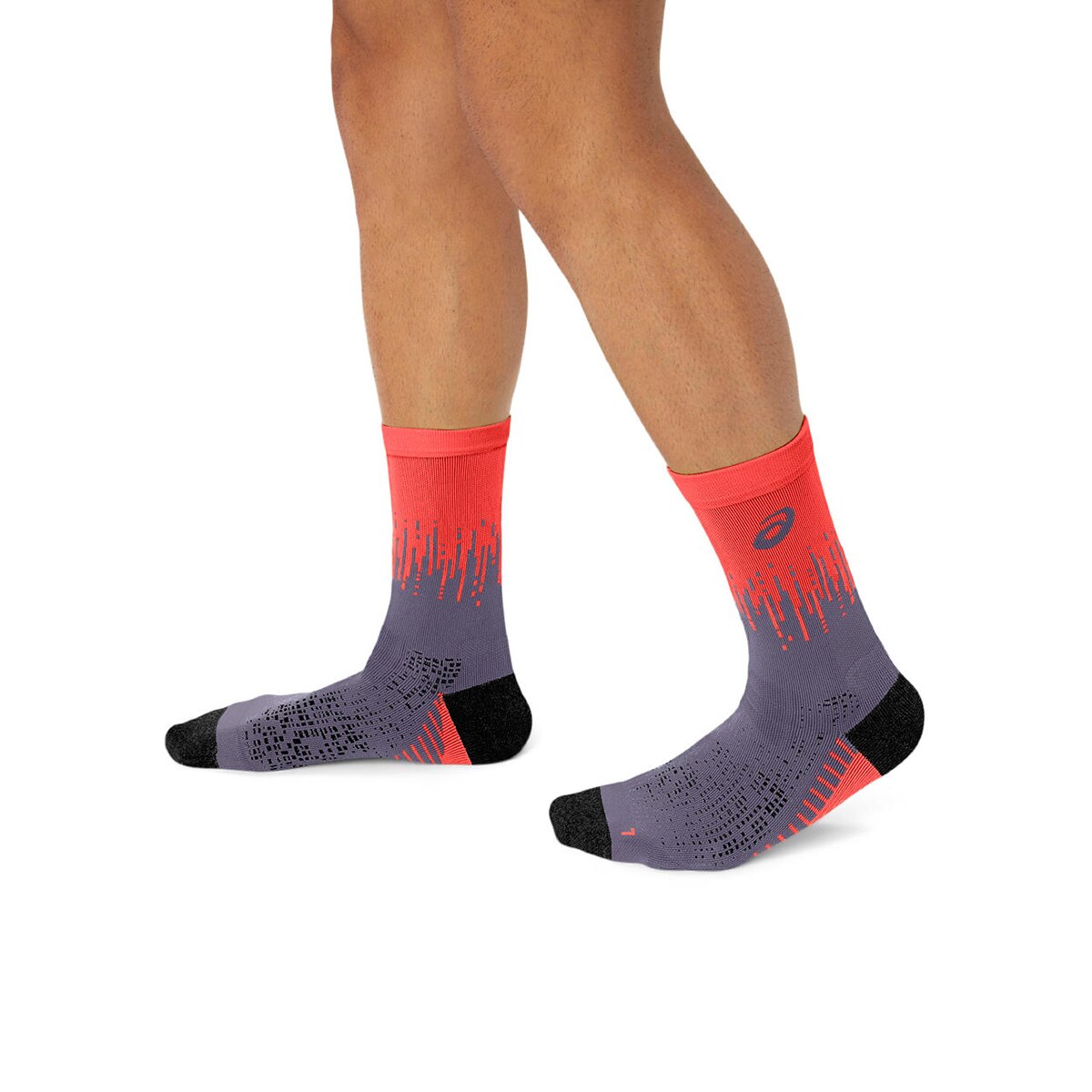 Meias de Running Unissexo Performance Run Sock Crew Lilás / Cinzento-3