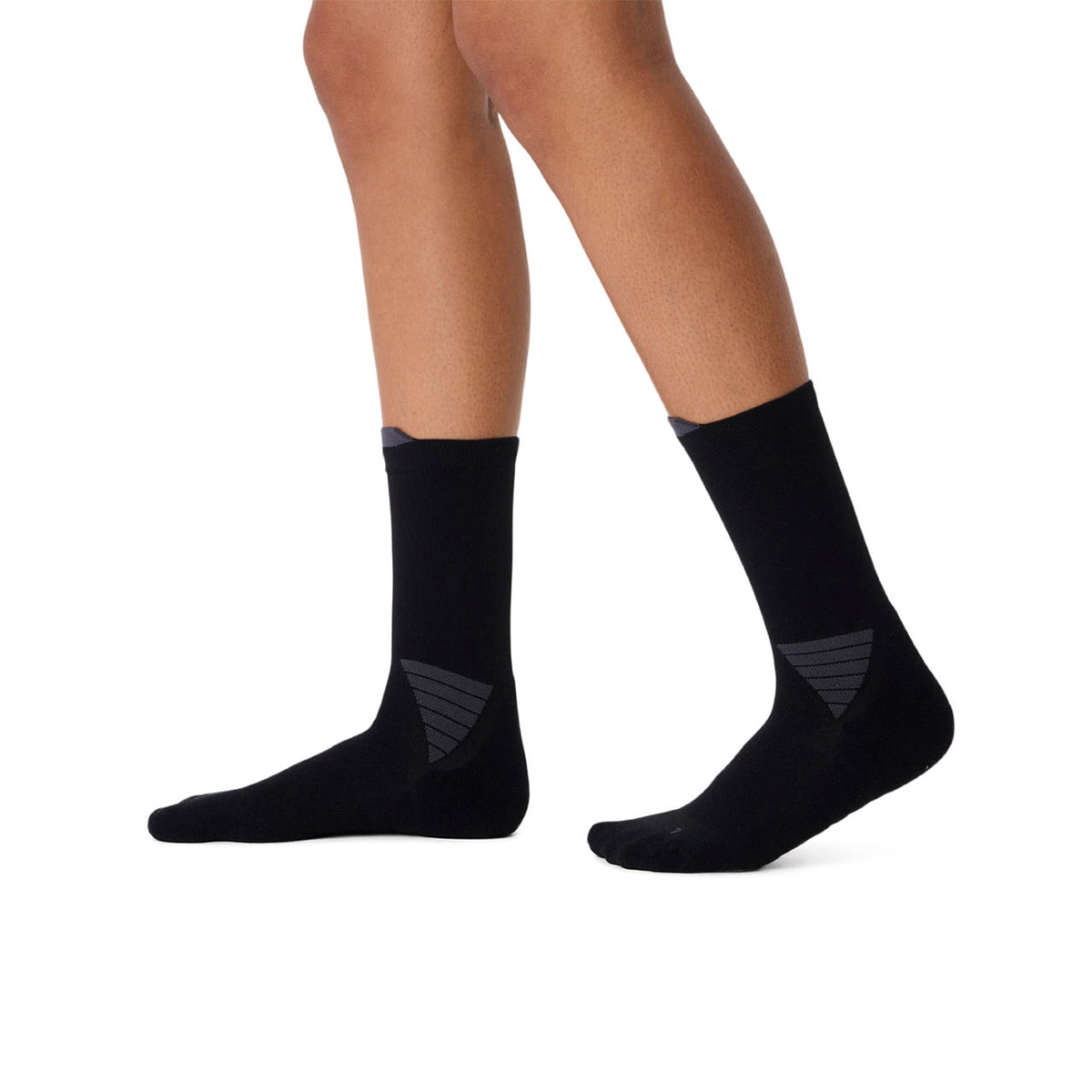 Meias de Trail Running Unissexo Fujitrail Crew Sock Preto-4