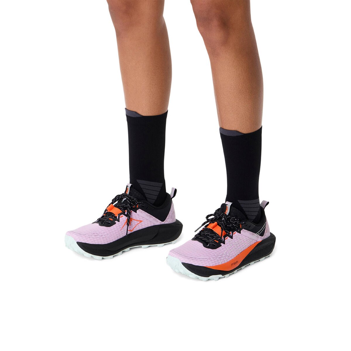 Meias de Trail Running Unissexo Fujitrail Crew Sock Preto-7