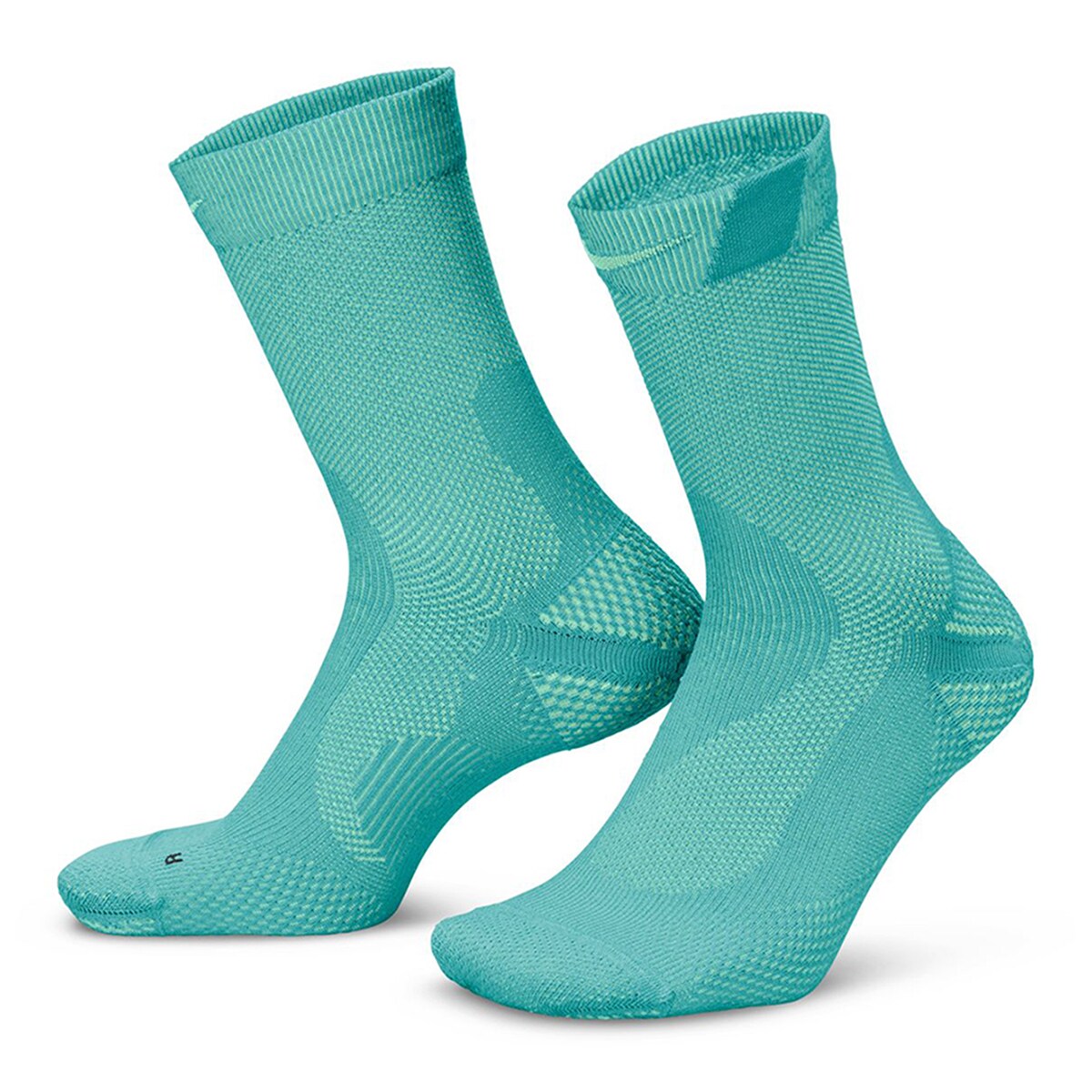 Meias de Running Ligeiras Crew 1 Par Verde-1