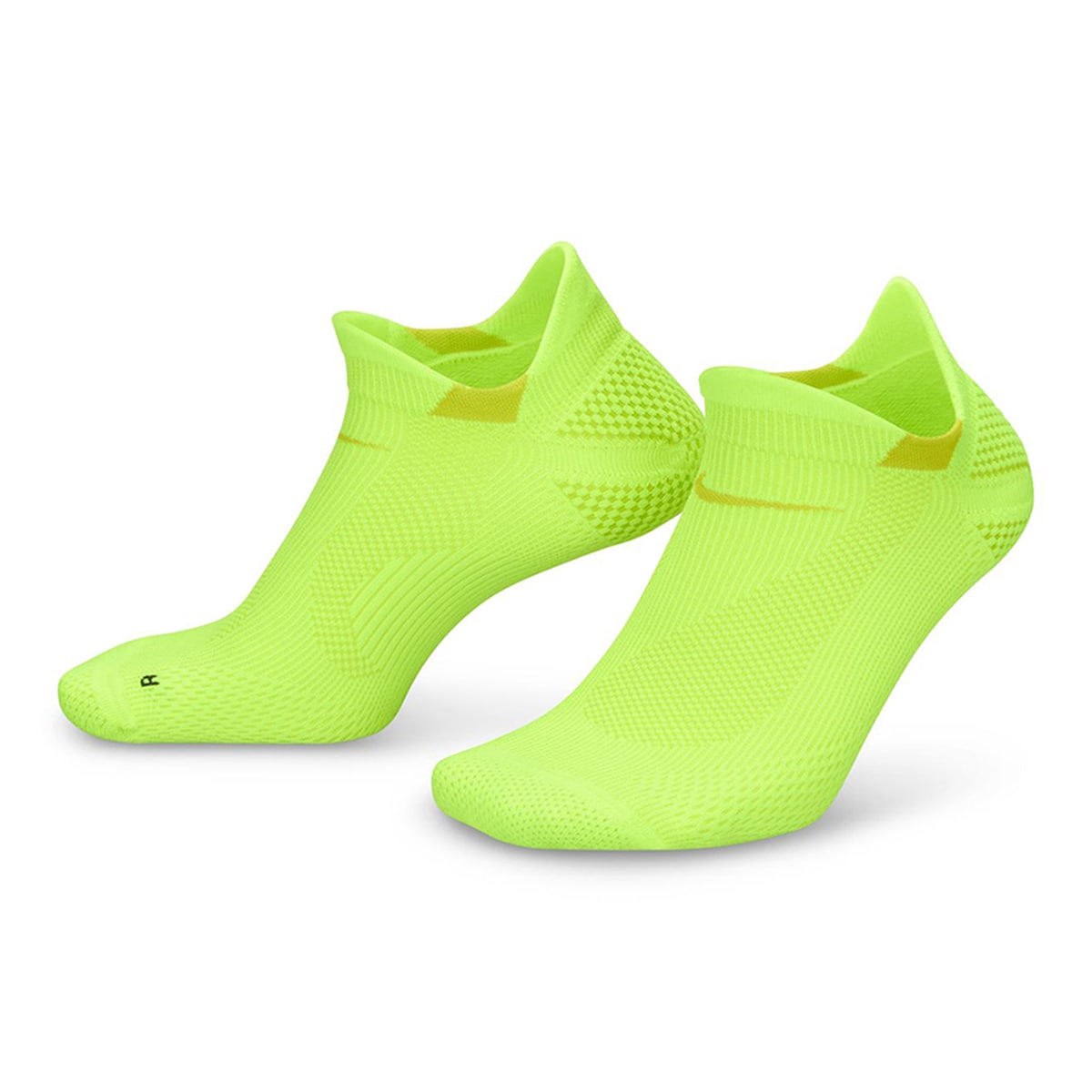 Meias de Running Ligeiras No Show 1 Par Amarelo-1