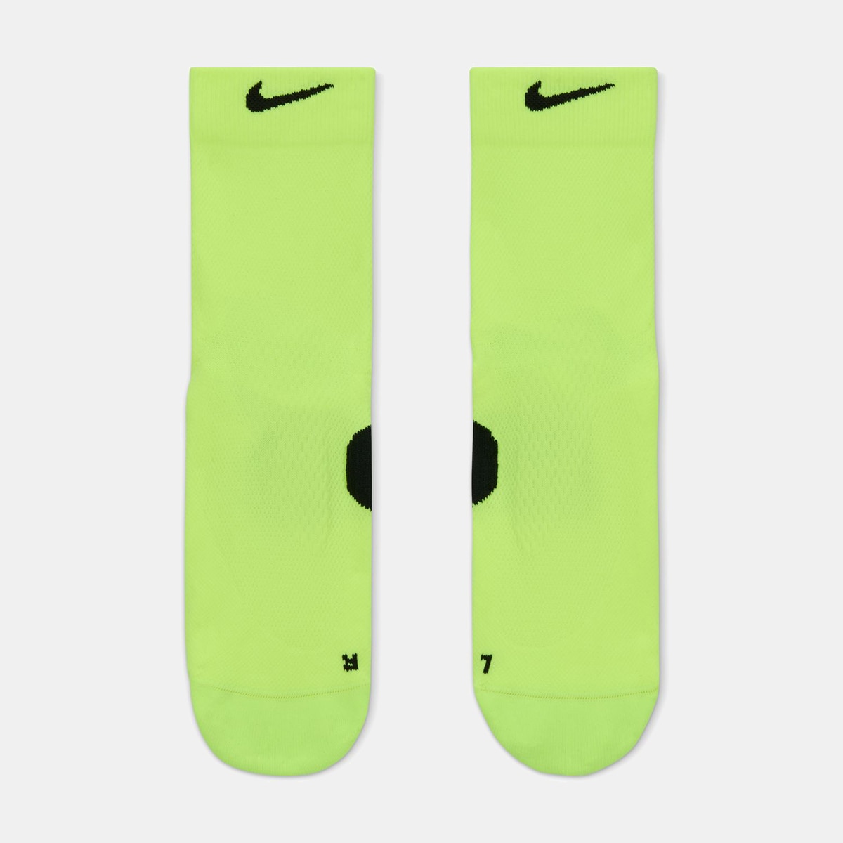 Meias de Running Midweight Mid Crew - 1 Par Amarelo-flúor-2