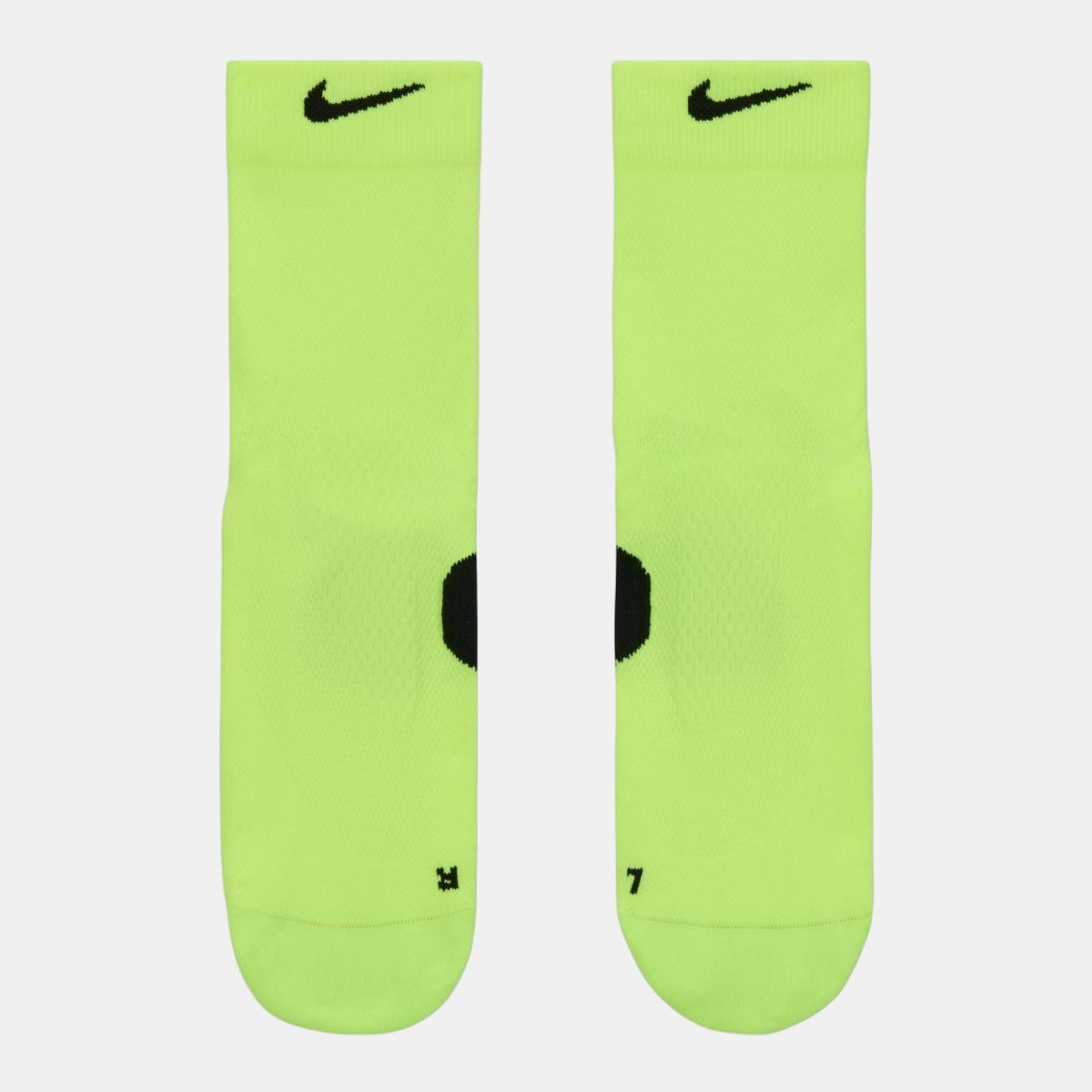 Meias de Running Midweight Mid Crew - 1 Par Amarelo-flúor-3