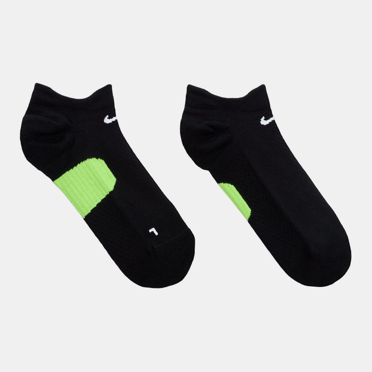 Meias de Running Midweight No Show - 1 Par Preto-4