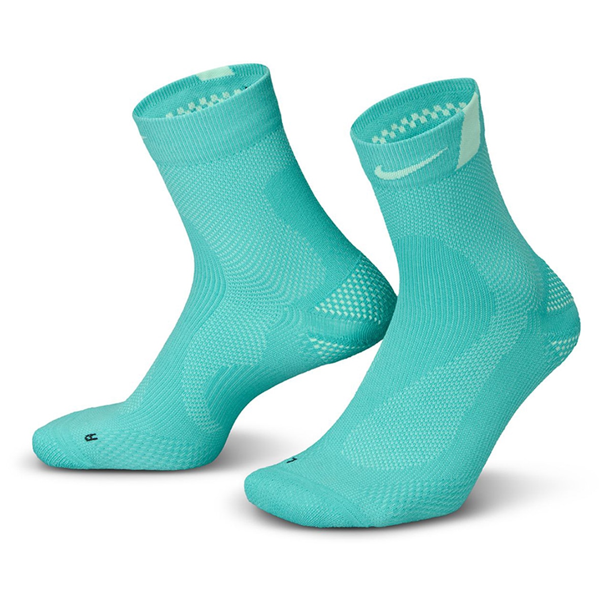 Meias de Running Ligeiras Mid Crew 1 Par Verde-1