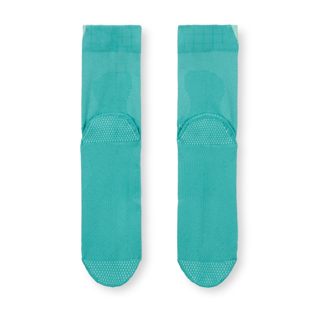 Meias de Running Ligeiras Mid Crew 1 Par Verde-3