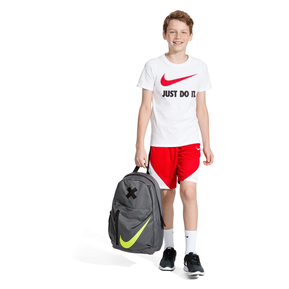 Meias Acolchoadas Crew Junior Pack 6 Pares Branco-5