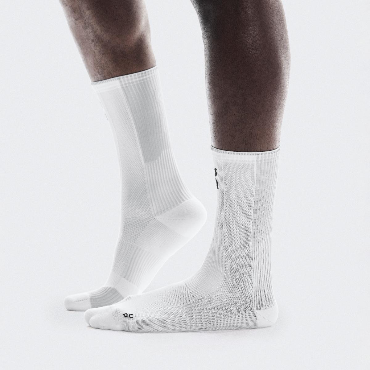 Imagen 2 de Calcetines Perfomance Run High On - Blancos Blancos