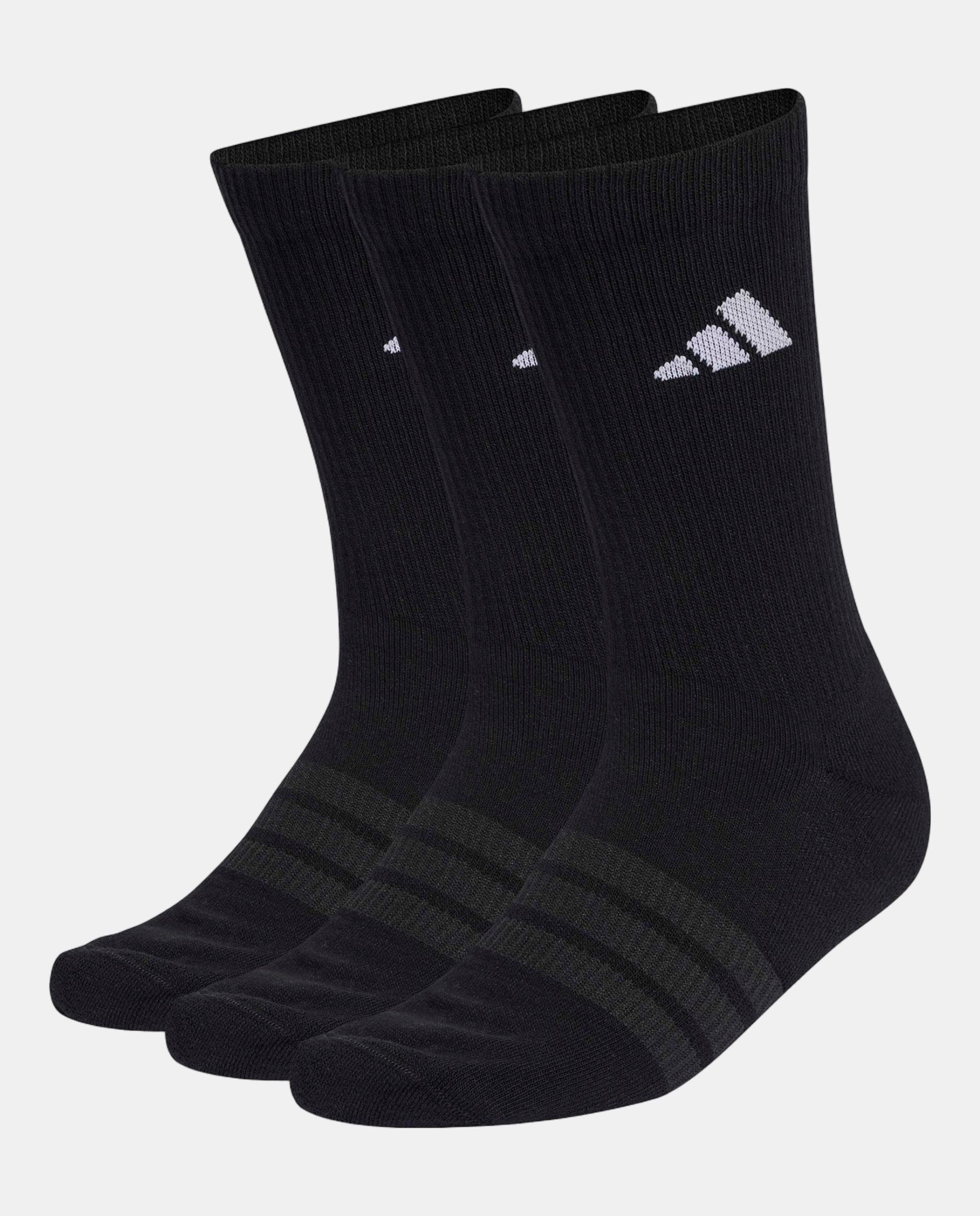 Imagem 0 de Conjunto de três pares de meias de treino Essencial Crew da Adidas
