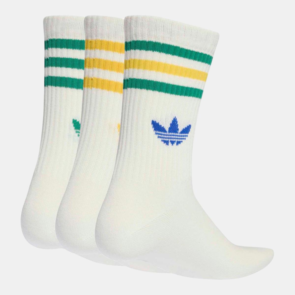 Pack de 3 Pares de Meias Unissexo Adicolor Branco-2