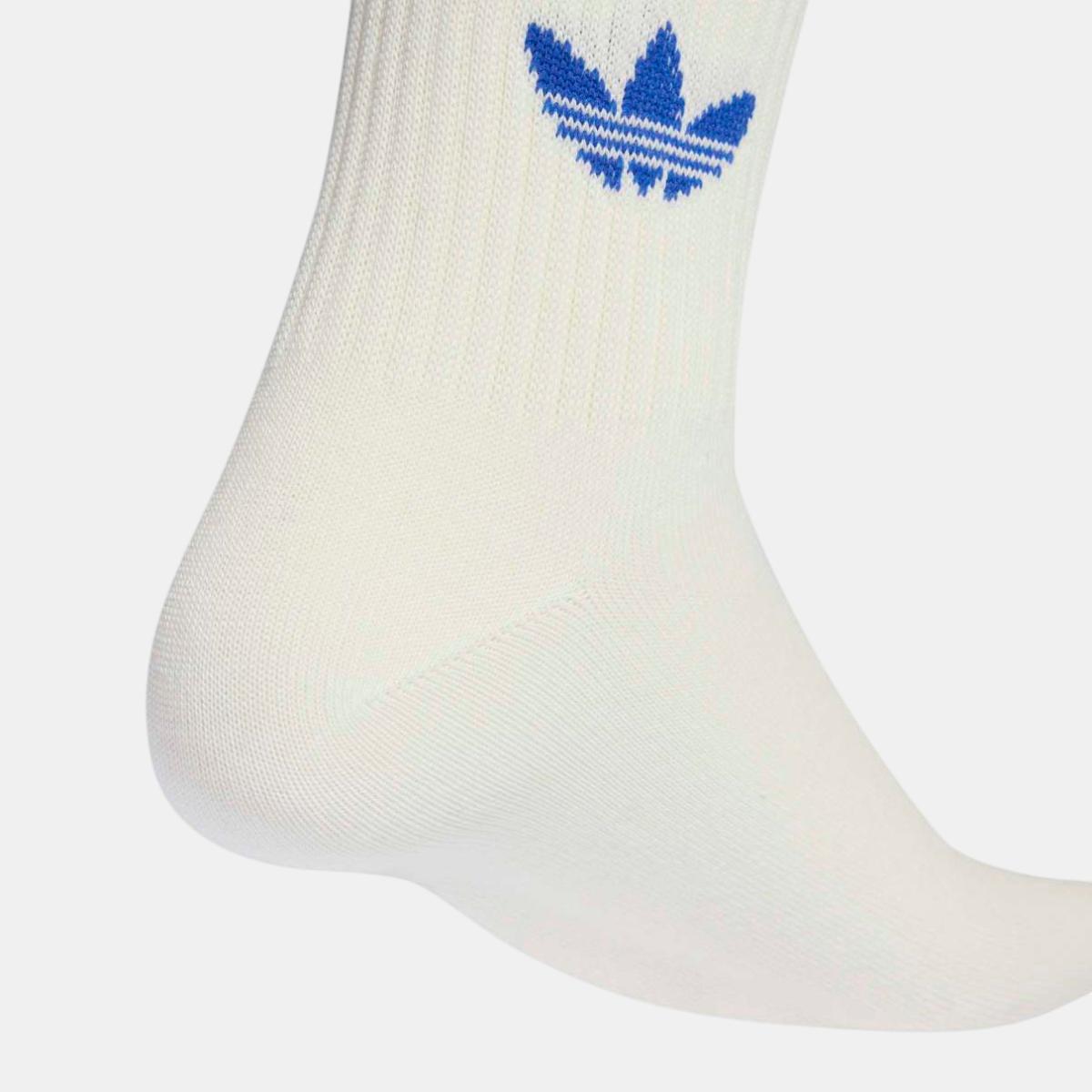 Pack de 3 Pares de Meias Unissexo Adicolor Branco-4