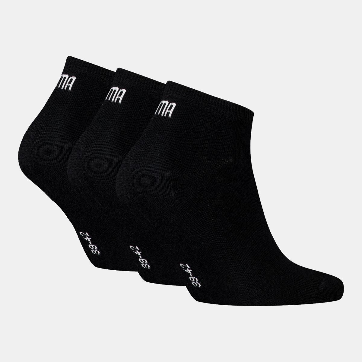 Meias pelo Tornozelo Unissexo (Pack de 3 Pares) Preto-2