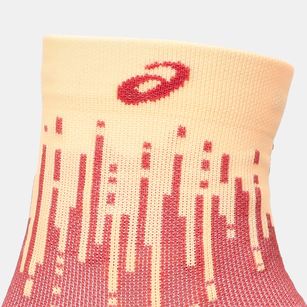 Meias Unissexo Performance Run Sock Quarter Laranja / Rosa-3