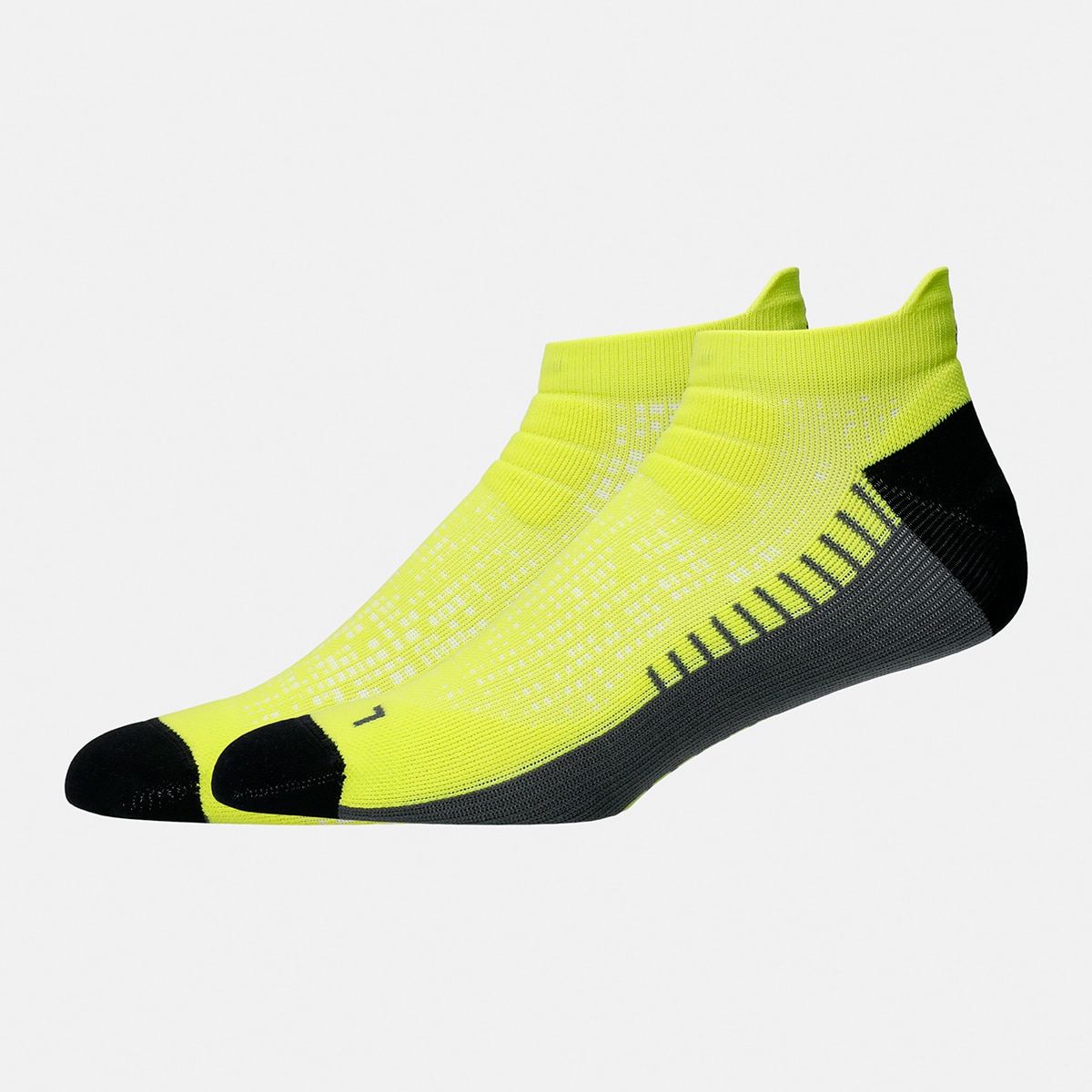 Meias Unissexo Performance Run Sock Ankle Amarelo-2