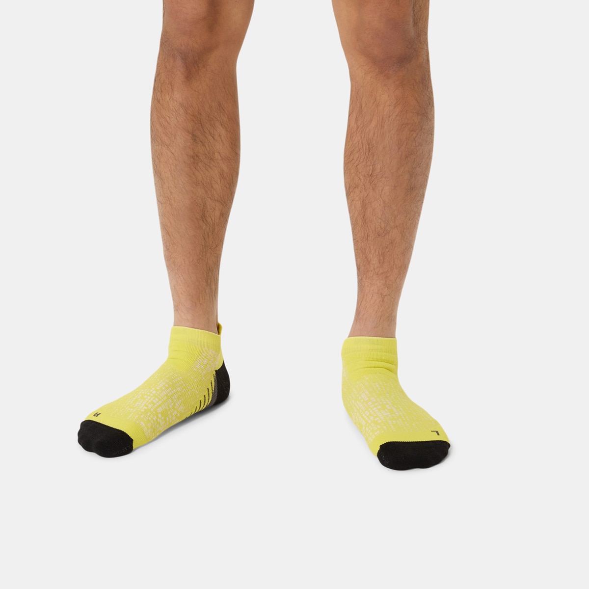 Meias Unissexo Performance Run Sock Ankle Amarelo-4