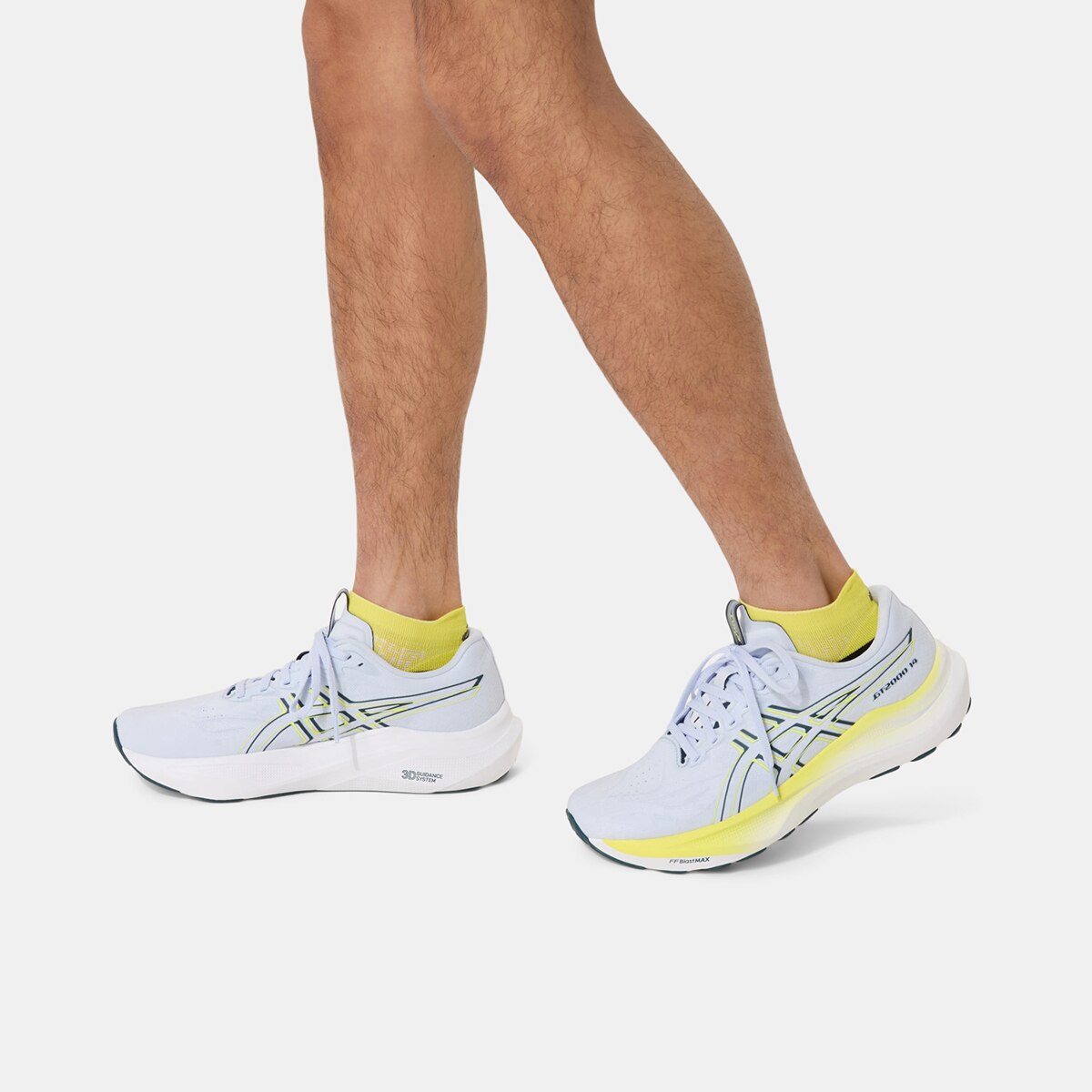 Meias Unissexo Performance Run Sock Ankle Amarelo-7