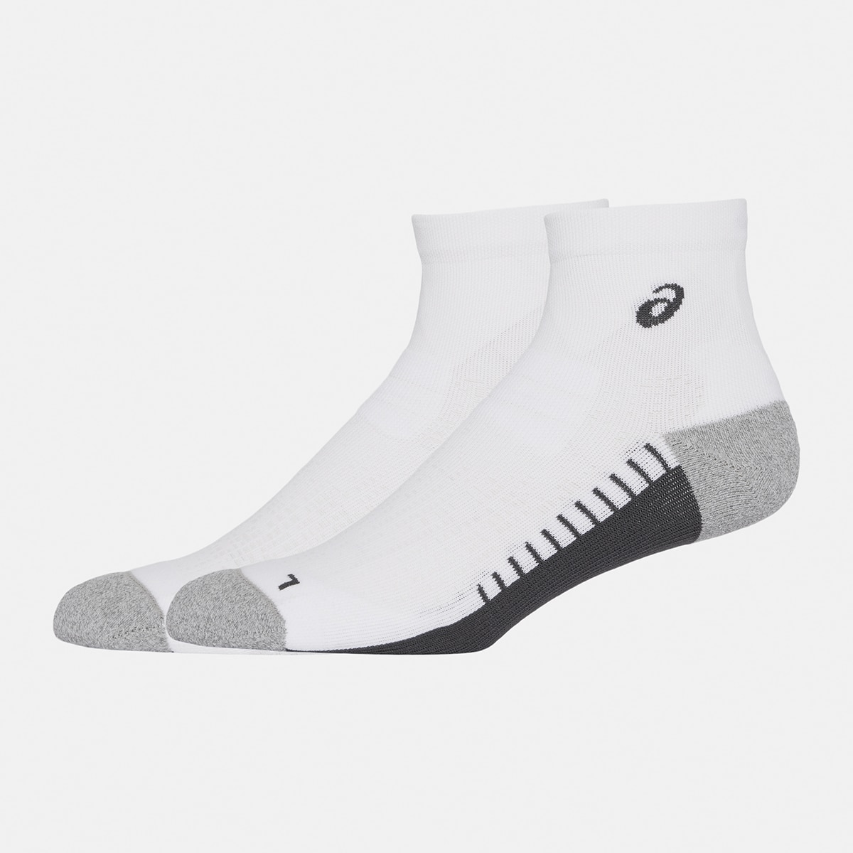 Meias Unissexo Performance Run Sock Quarter Branco-2