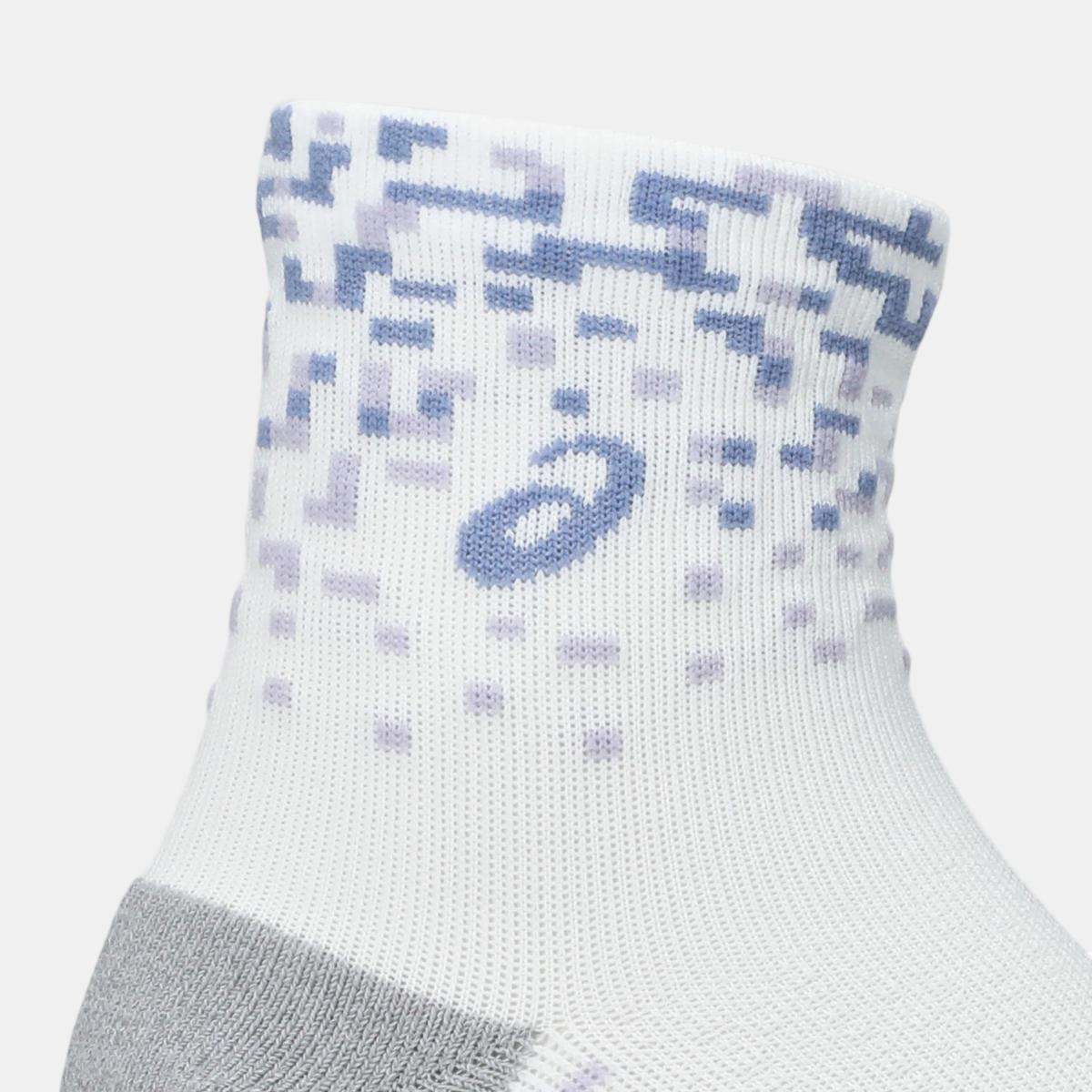 Meias Unissexo Performance Run Sock Quarter Roxo/Azul-3