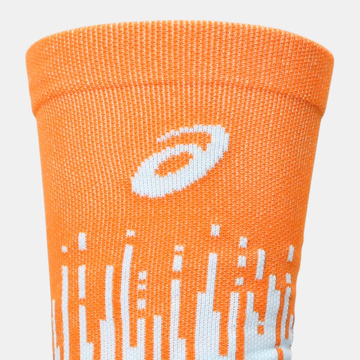 Meias Unissexo Performance Run Sock Crew Azul / Vermelho-3