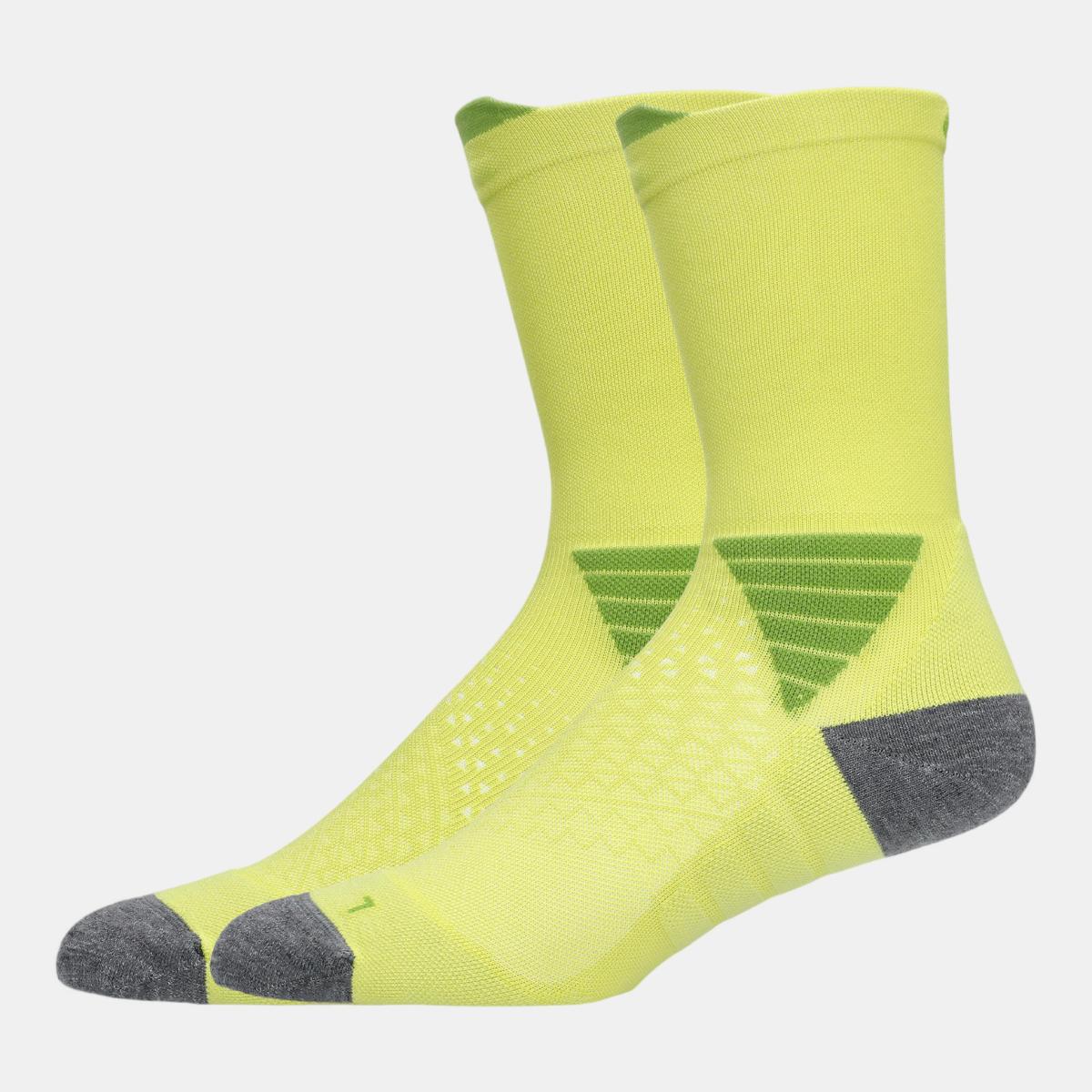 Meias Unissexo Fujitrail Crew Sock Verde erva-2