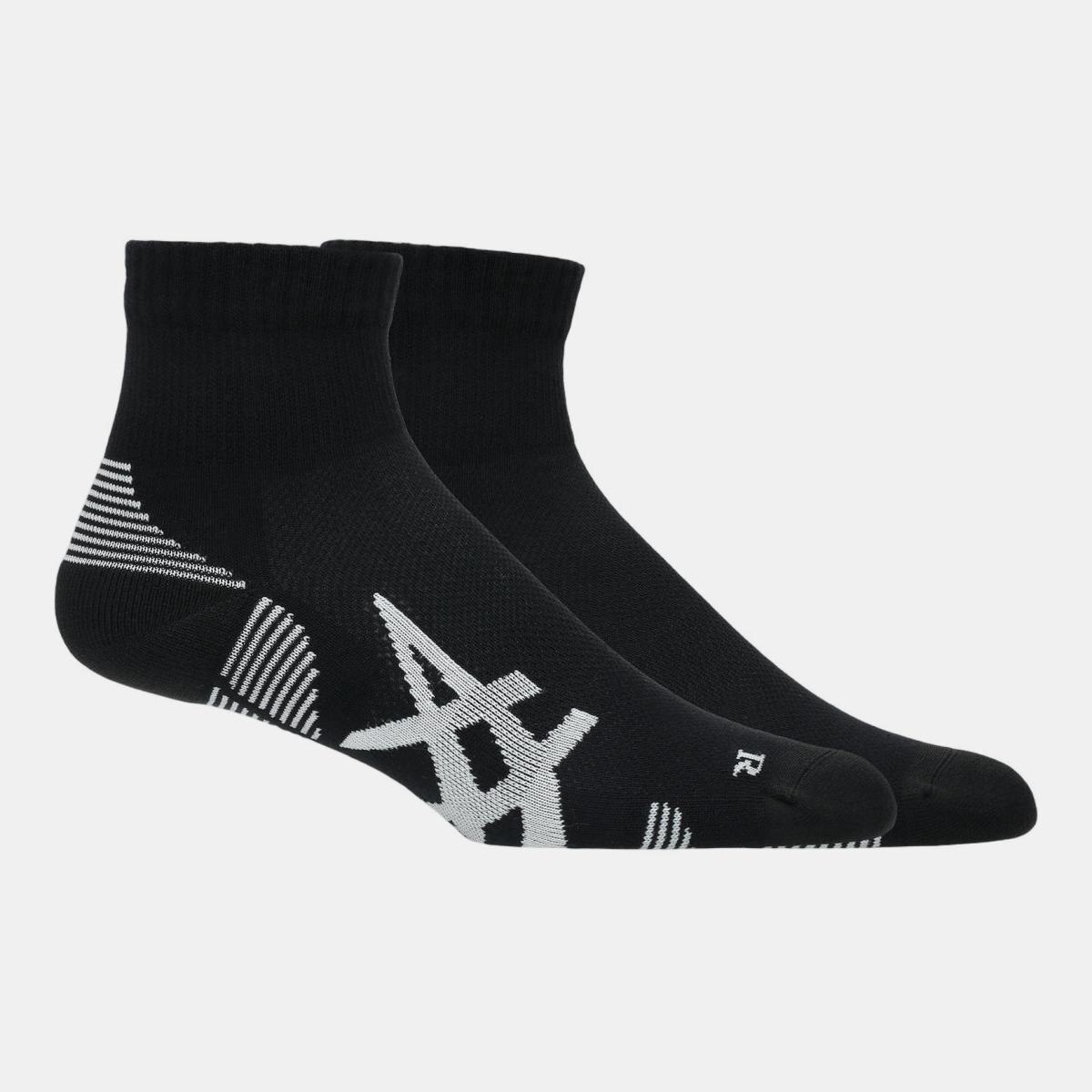 Imagem 0 de Meias Unissexo 2 Pack Cushioned Run Quarter Sock