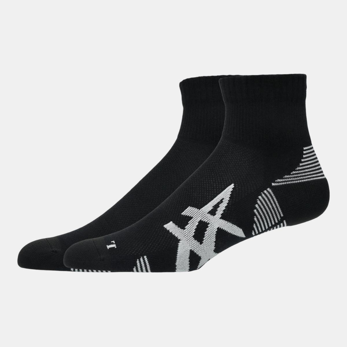 Meias Unissexo 2 Pack Cushioned Run Quarter Sock Branco-2