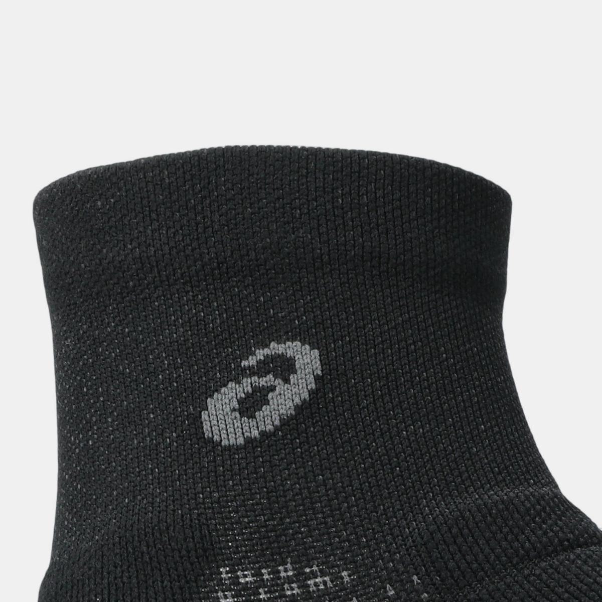 Meias Unissexo Performance Run Sock Quarter Preto-3