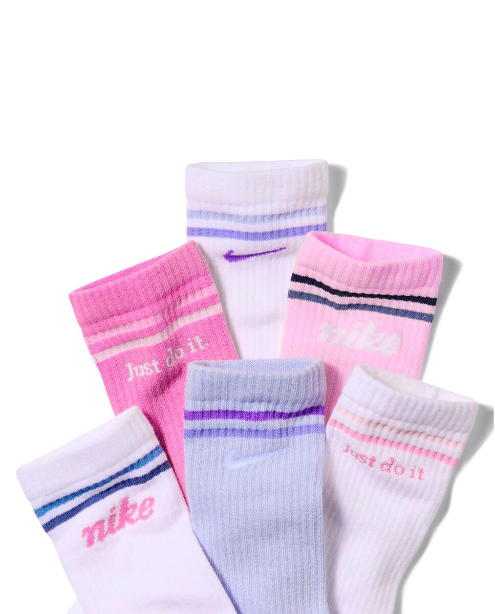 Pack de 6 Pares de Meias Infantis Everyday Branco-2