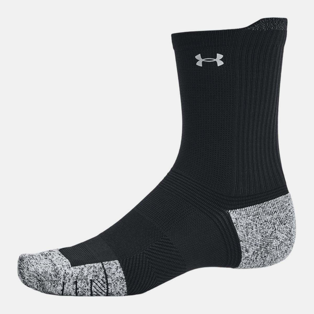 Meias Unissexo UA Velociti Run Cush 3p Crew Preto-2