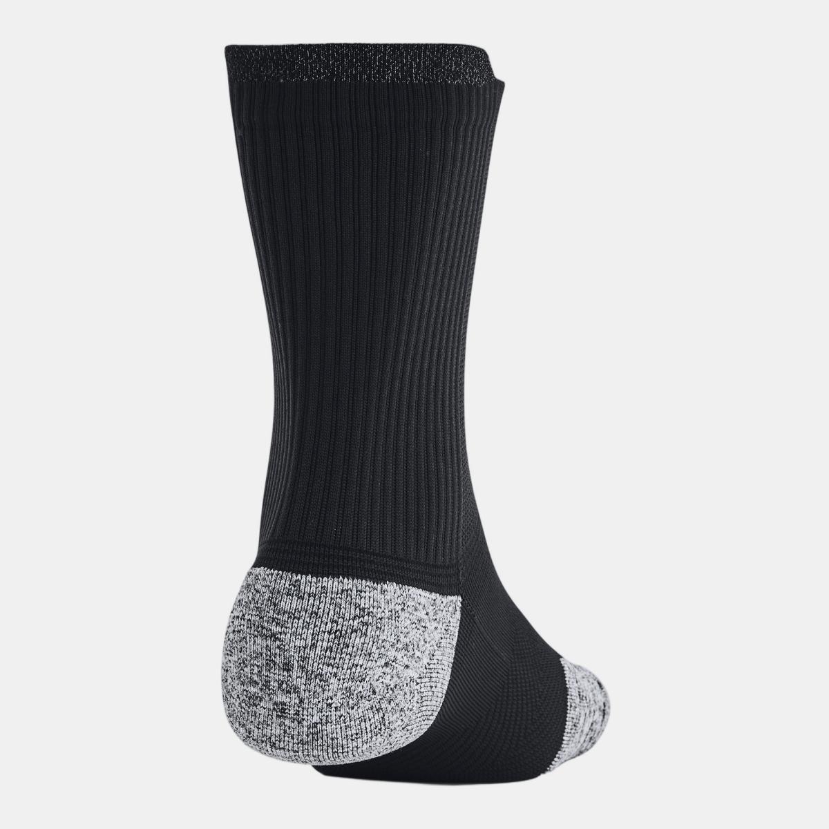 Meias Unissexo UA Velociti Run Cush 3p Crew Preto-3