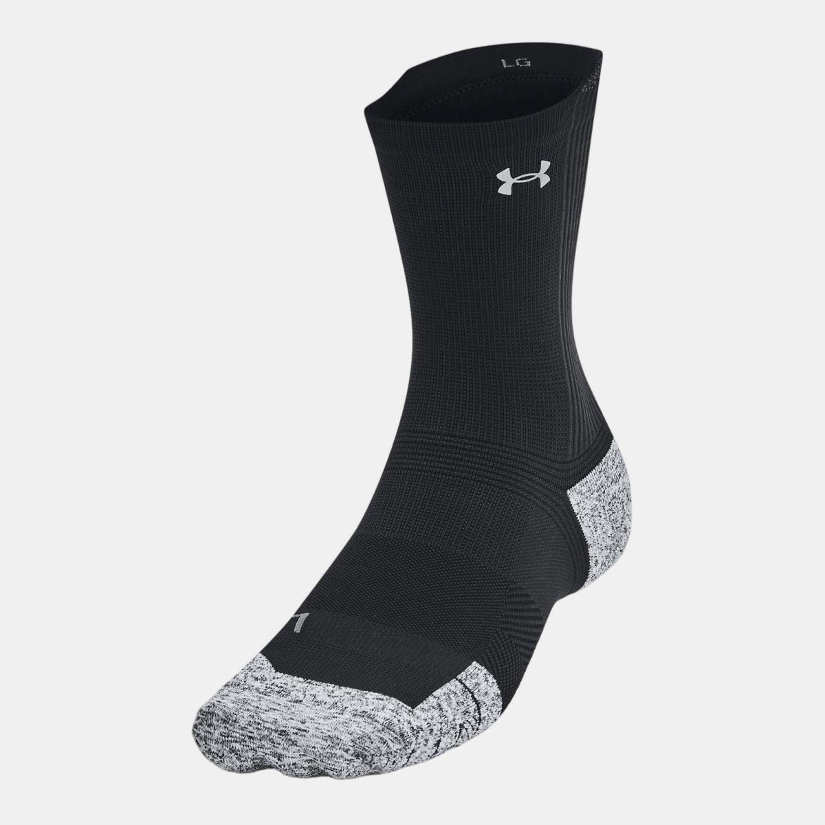 Meias Unissexo UA Velociti Run Cush 3p Crew Preto-4