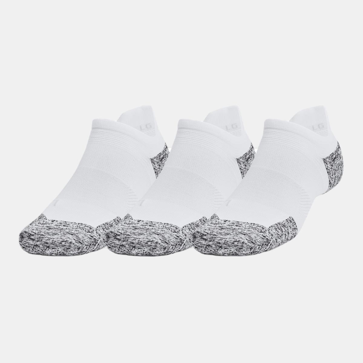 Meias Unissexo UA Velociti Run Cush 3pk NS Branco-1