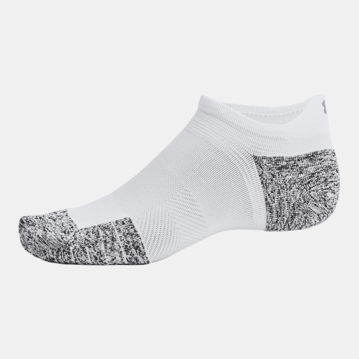 Meias Unissexo UA Velociti Run Cush 3pk NS Branco-2