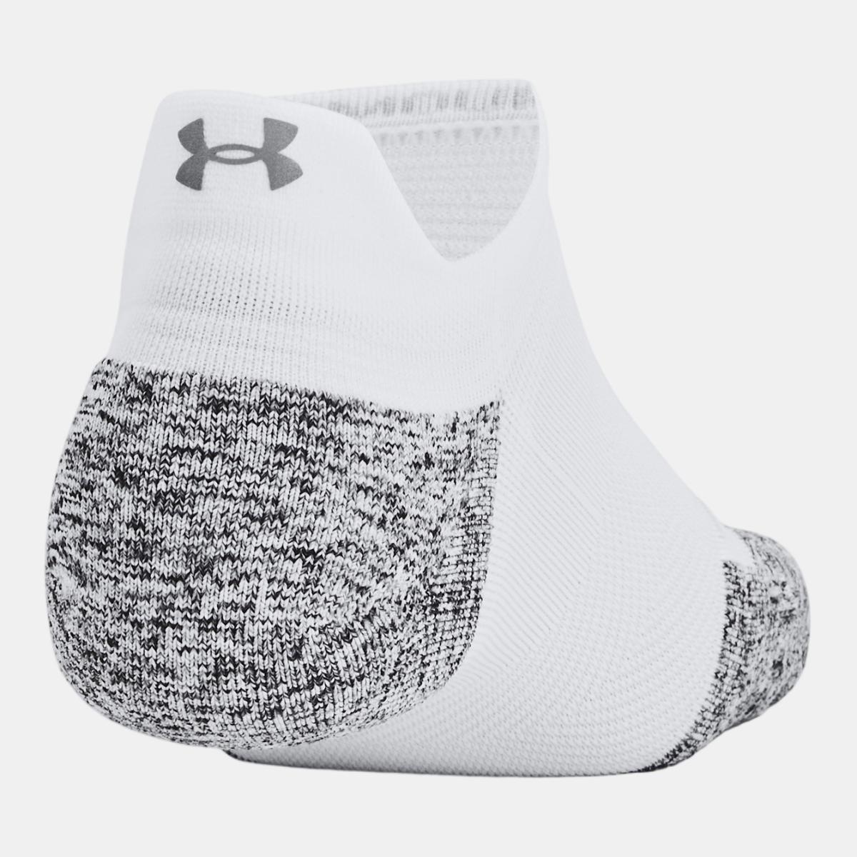 Meias Unissexo UA Velociti Run Cush 3pk NS Branco-4