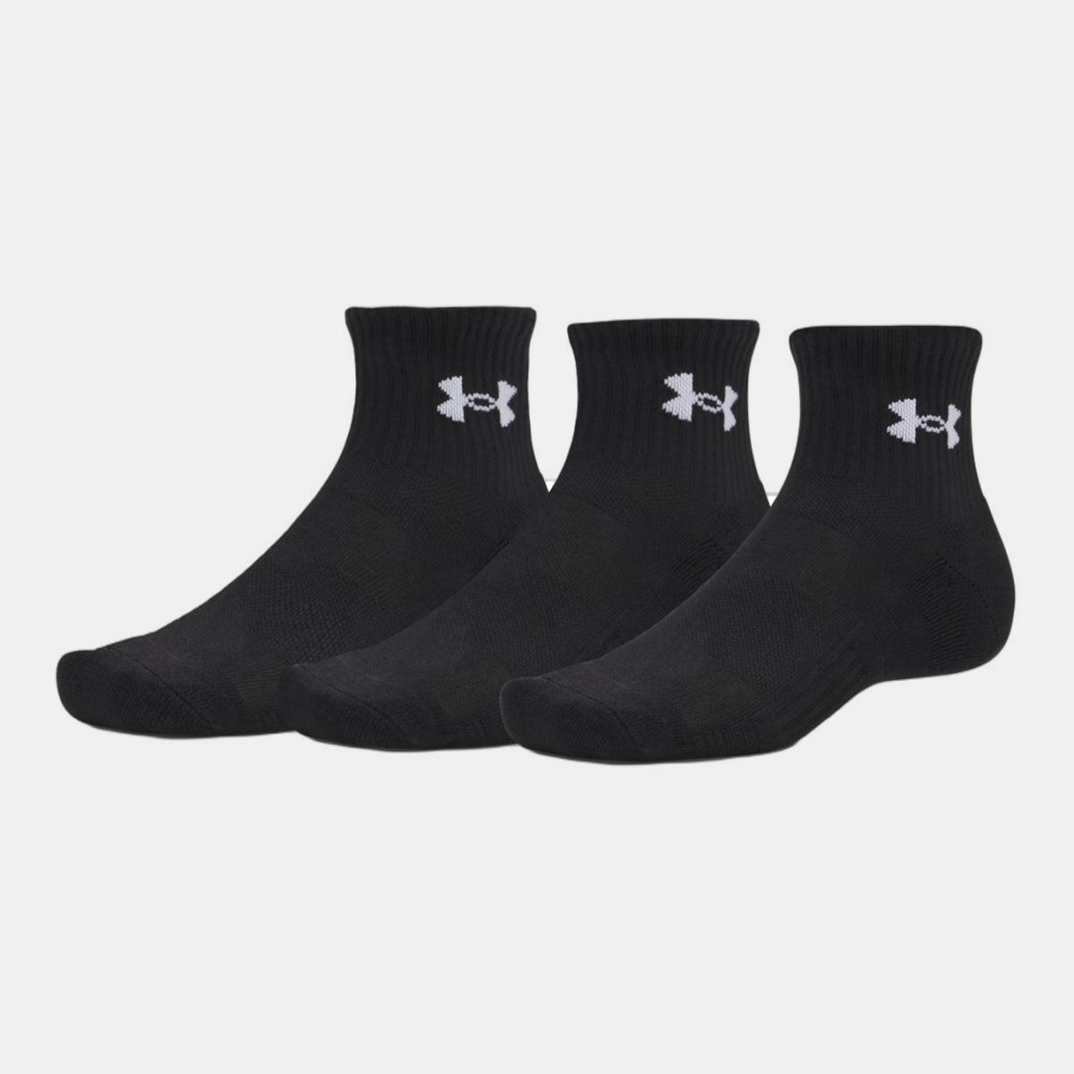 Imagen 0 de Calcetines Unisex UA Performance Cotton 3p Qtr Under Armour Negro