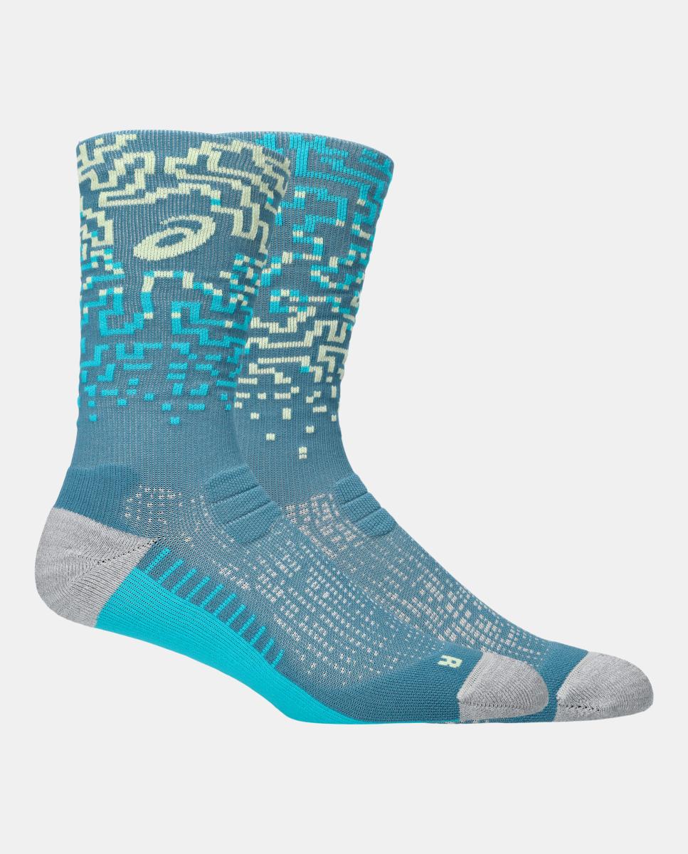 Meias de Running Unisex Perfomance Run Sock Crew Asics Azul-2