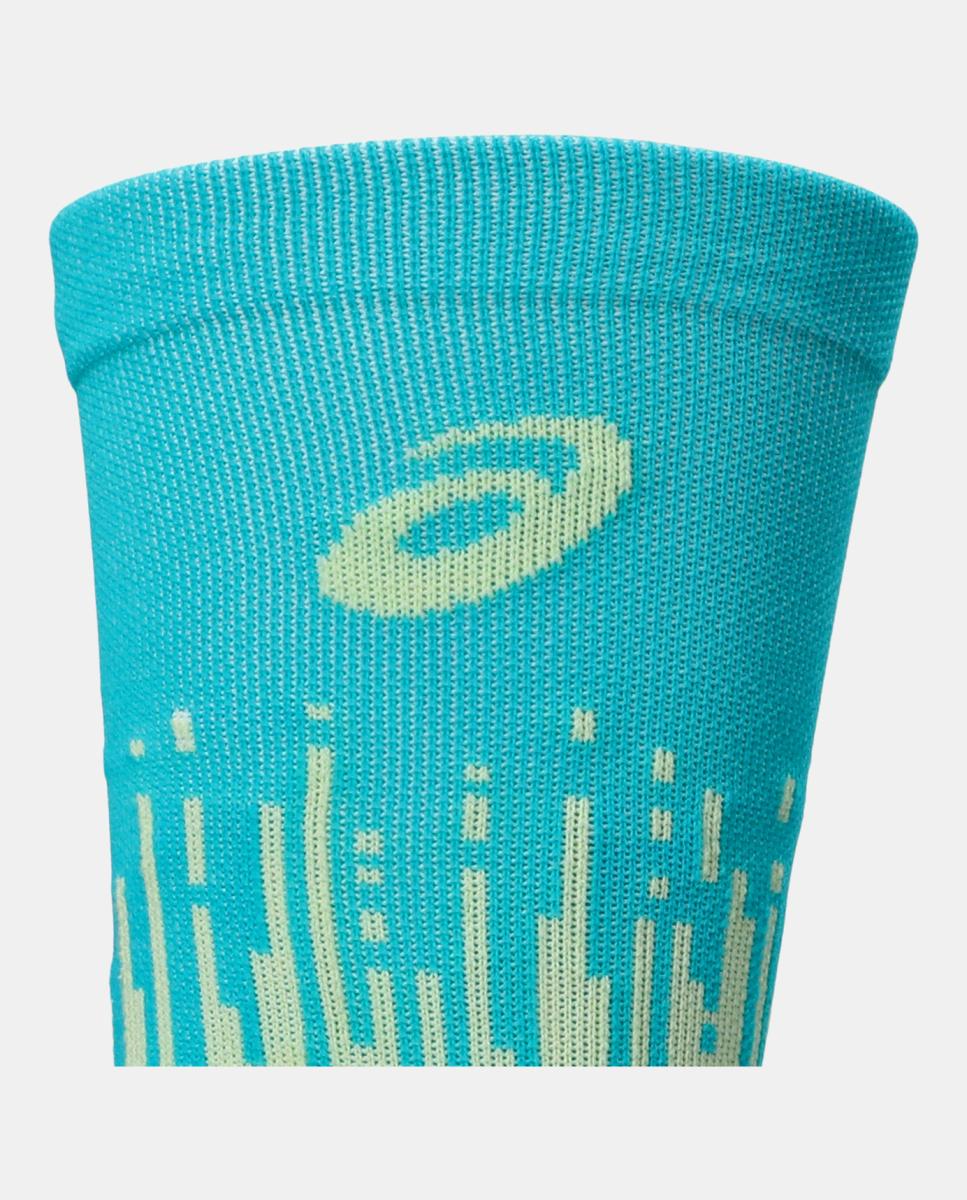 Meias de Running Unisex Perfomance Run Sock Crew Asics Amarelo / Azul-3