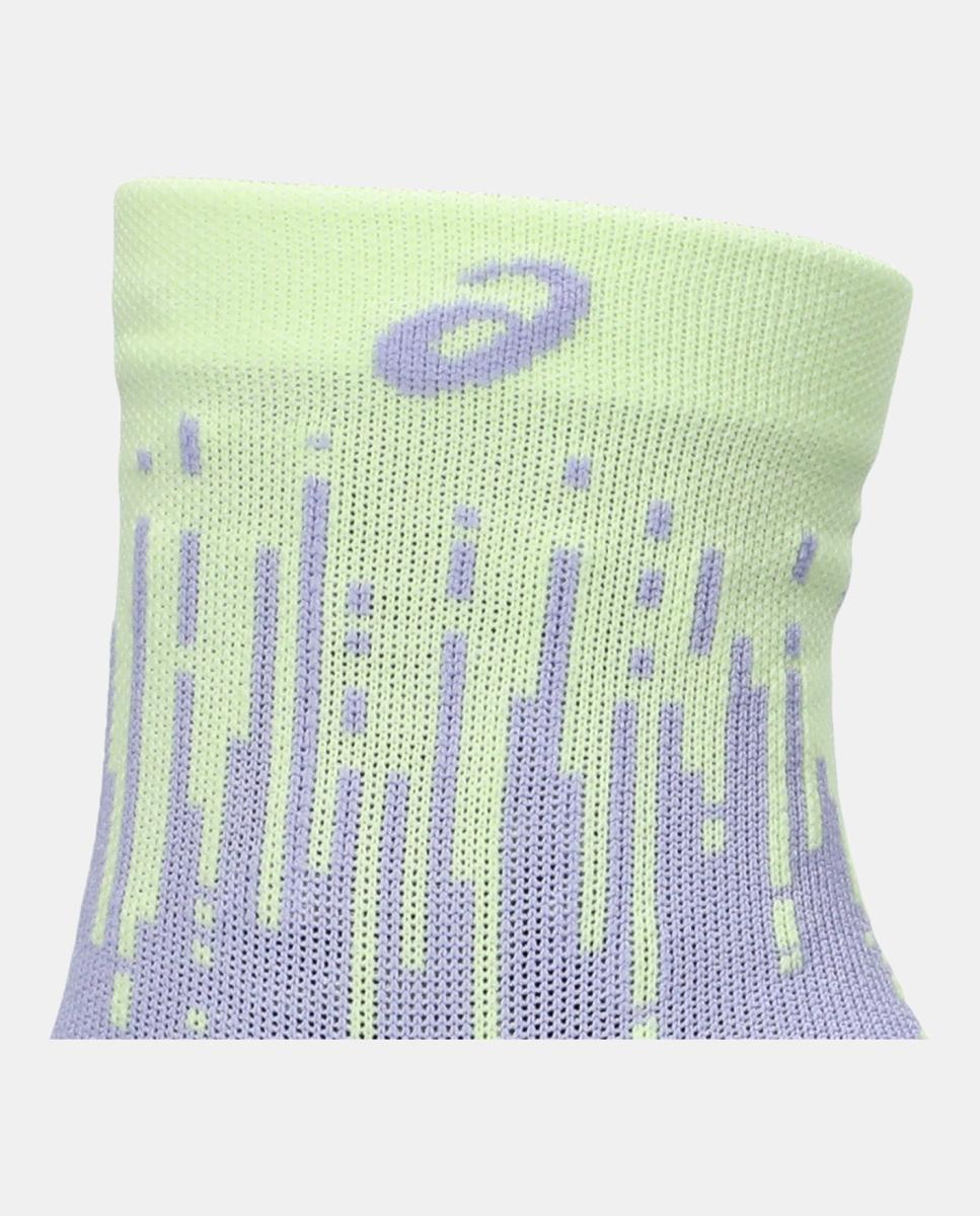 Meias de Running Unisex Perfomance Run Sock Crew Asics Amarelo / Roxo-3