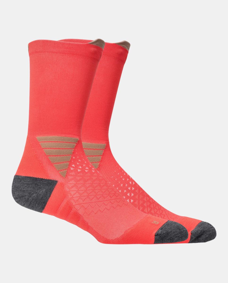 Meias de Trail Running Unisex Fujitrail Crew Sock Asics Rosa-2