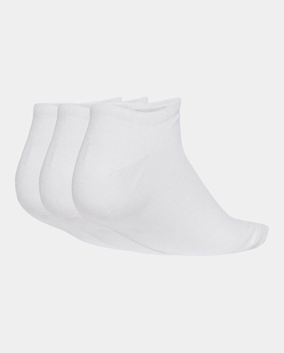 Meias Casual Unisex Liner Socks 3P Adidas Originals Branco-3
