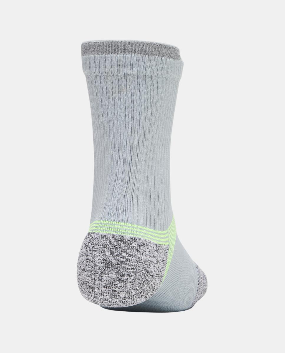 Meias de Running Unissexo UA Velociti Run Cush 3p Crew Azul / Cinzento-3