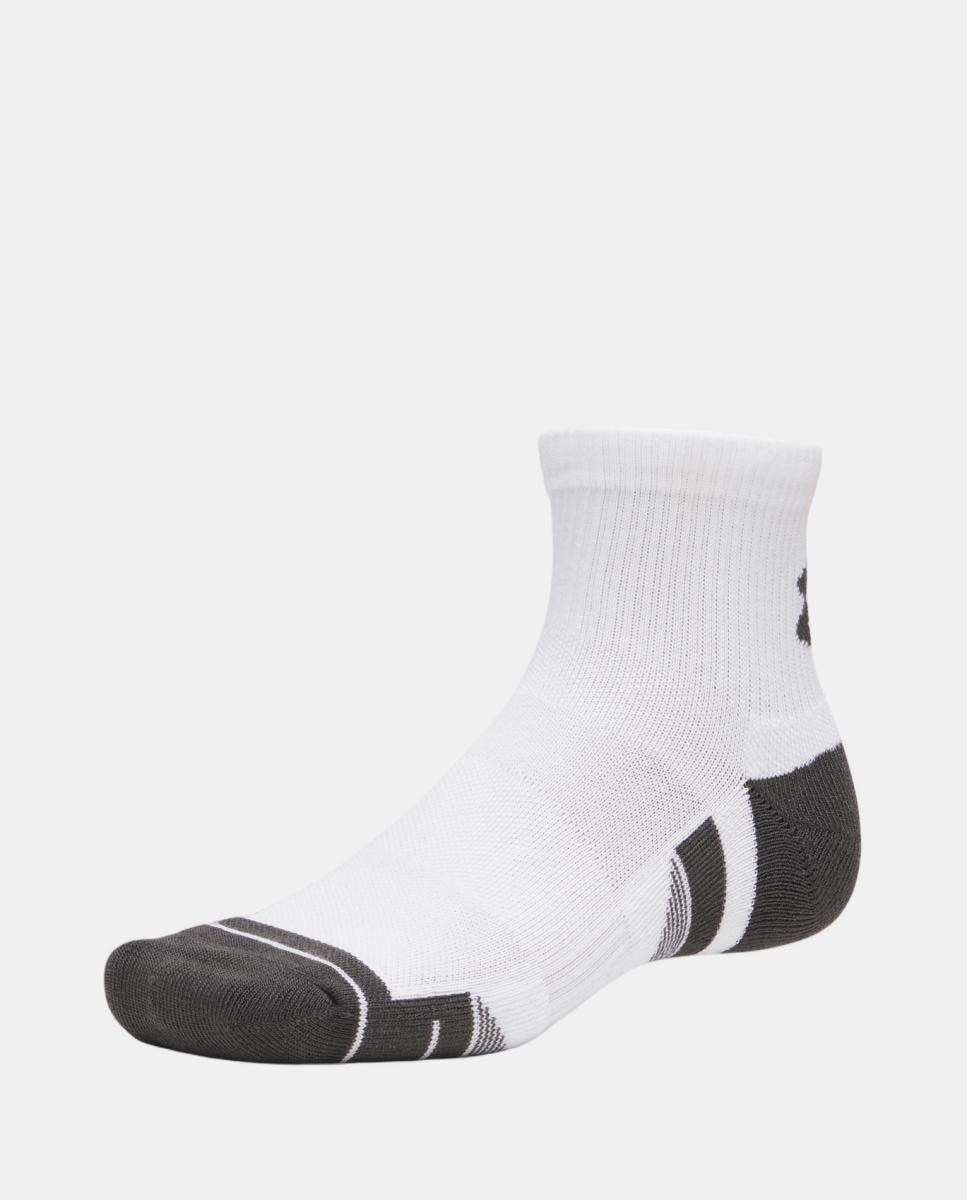 Meias de Training Unissexo New UA Perf Tech 3pk NS Branco-2