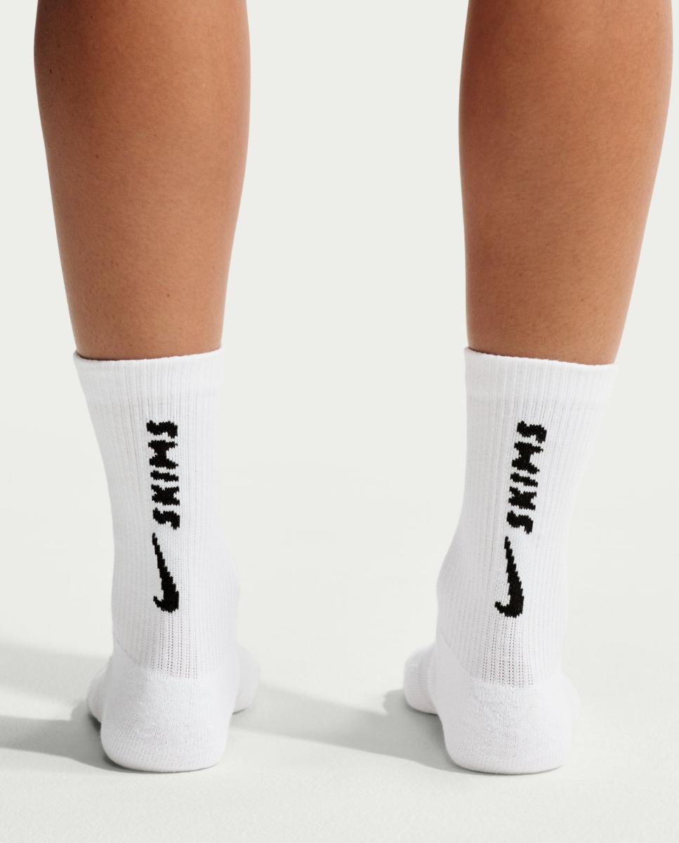 Meias Casual de Mulher Dri-FIT 3 Pairs Skims Branco-4