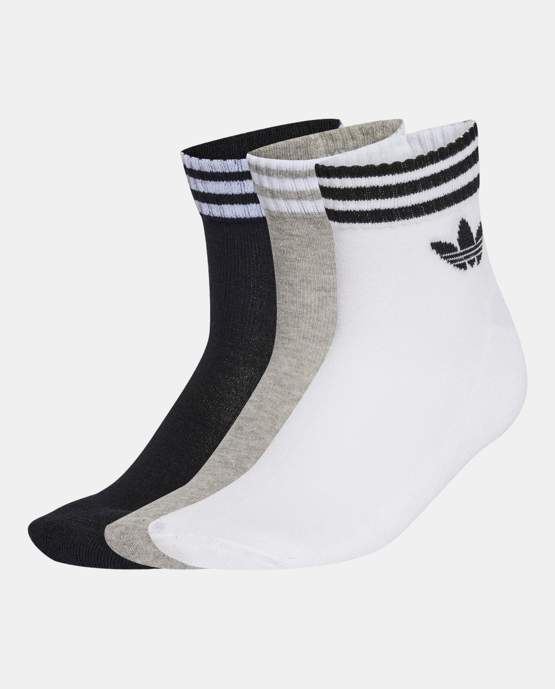 Imagem 0 de Conjunto de 3 pares de meias curtas casuais unissexo Adicolor da Adidas
