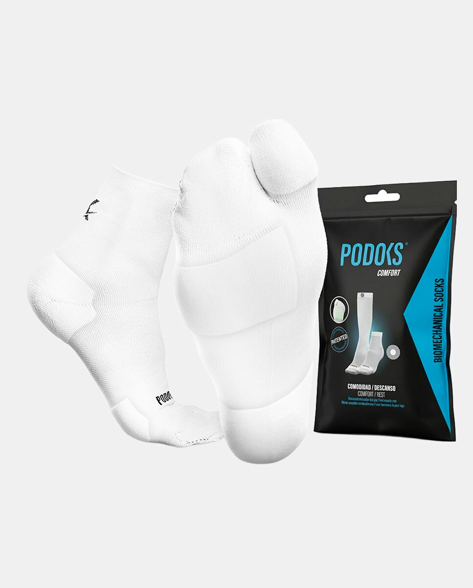 Imagen 0 de Calcetines multideporte Unisex Comfort Comfort Podoks Negro / Blanco